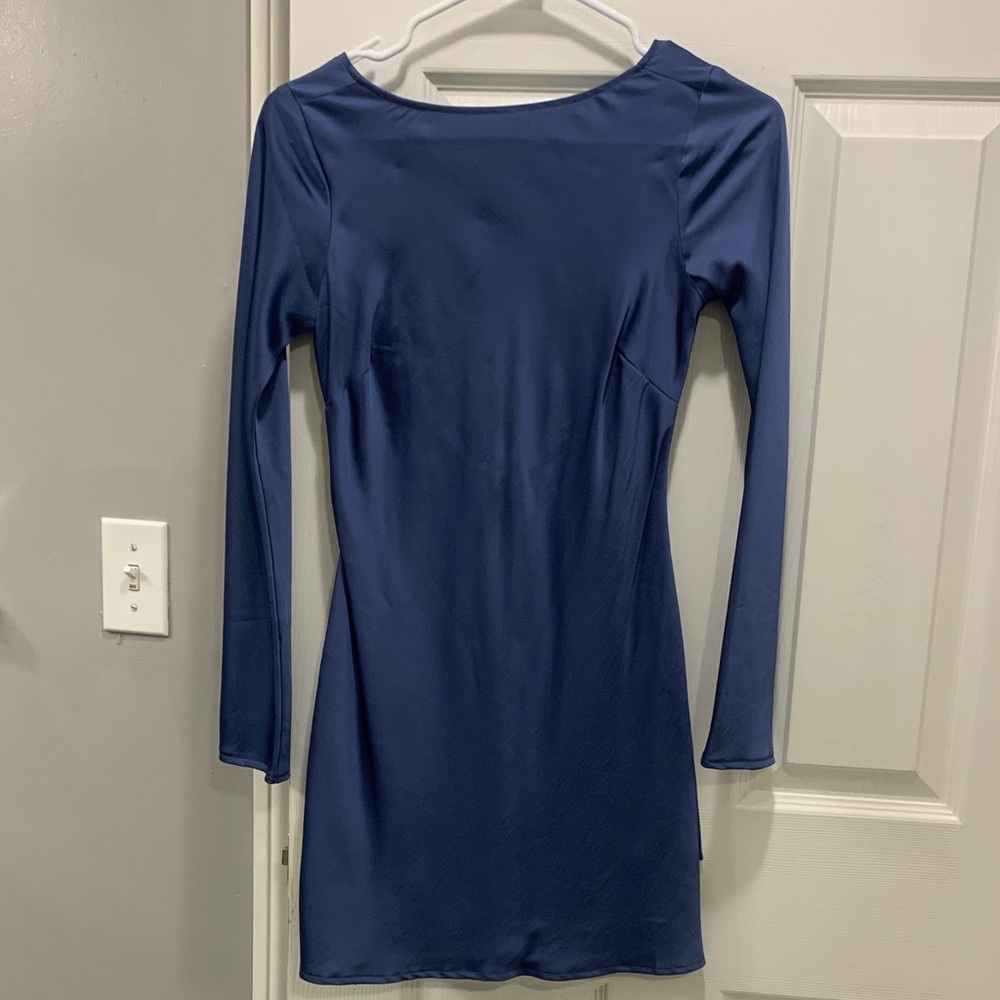 Abercrombie & Fitch Blue Long Sleeve Dress